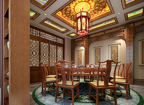 昌江中式古典风格家居装修设计效果图